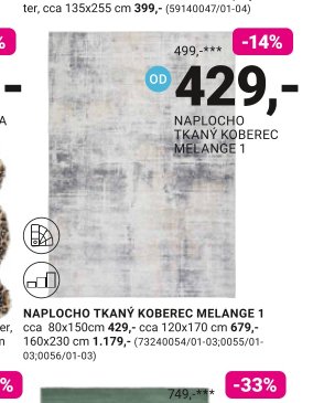 NAPLOCHO TKANÝ KOBEREC MELANGE 1