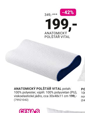 ANATOMICKÝ POLŠTÁŘ VITAL
