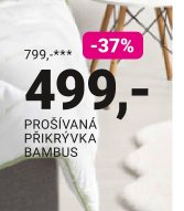 PROŠÍVANÁ PŘIKRÝVKA BAMBUS