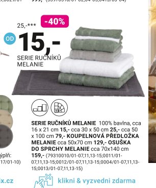 SERIE RUČNÍKŮ MELANIE