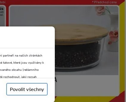Skleněná dóza s bambusovým víkem