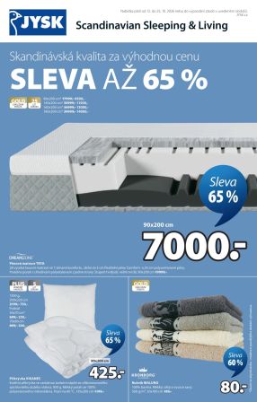 akční leták Jysk 12.10.2026-25.10.2026